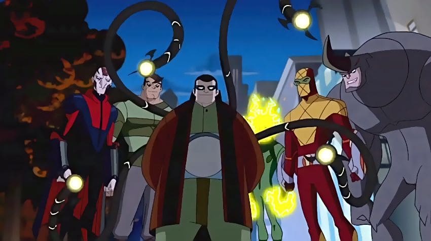 حضور شش خبیث با نام Insidious Six در سریال Spider Man The Animated Serie
