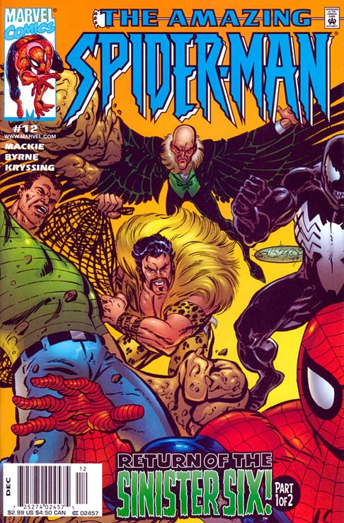 حضور شش خبیث در سری کامیک های The Amazing Spider-Man  در مارول