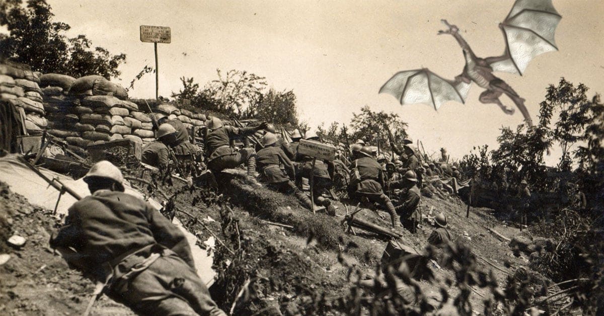 نقش نیوت اسکمندر و اژدهایان تحت کنترلش در جنگ جهانی اول