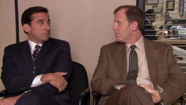 توبی و مایکل اسکات در سریال The Office سریال آفیس