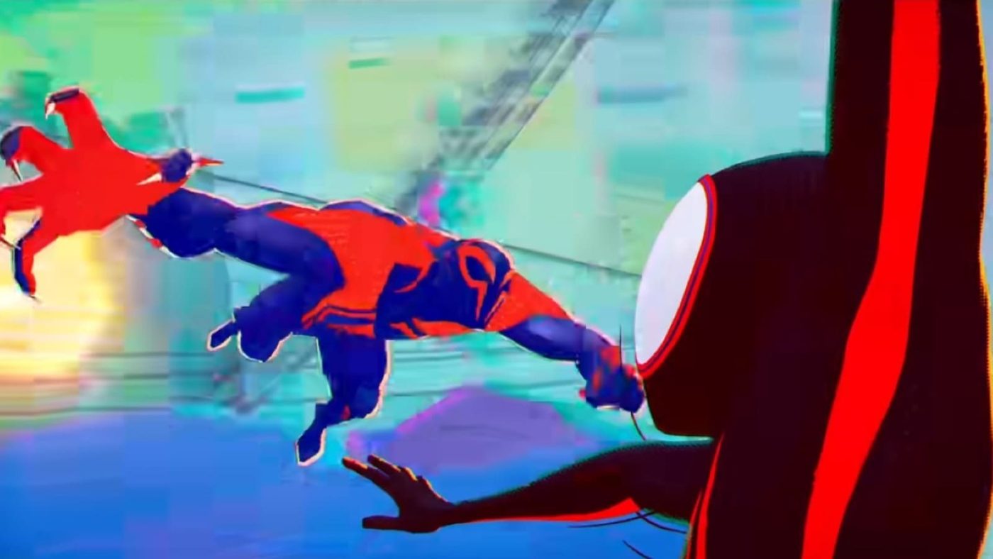 حمله اسپایدرمن 2099 به مایلز مورالس در فیلم Spider-Man: Across The Spider-Verse 