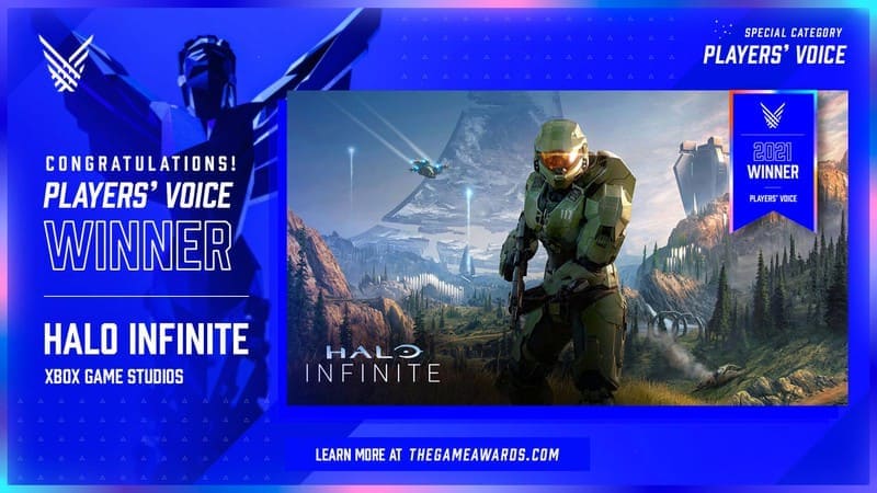   بازی Halo Infinite برنده جایزه Players' Voice  مراسم The Game Awards 2021 