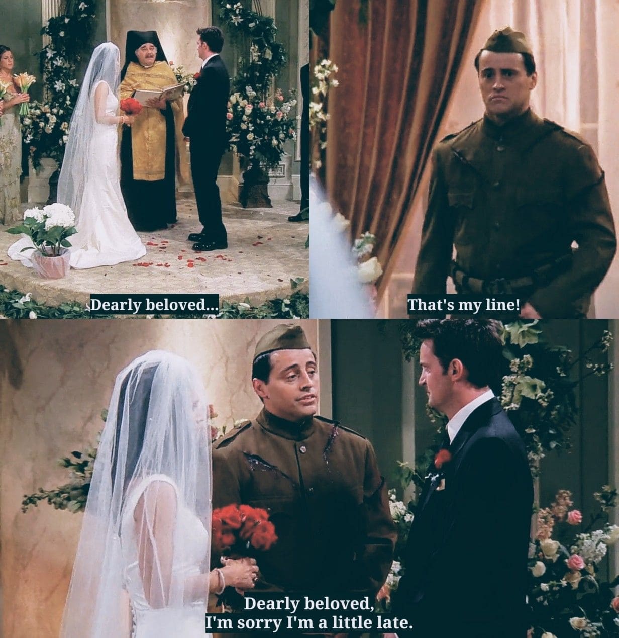 ازدواج مانیکا و چندلر از بهترین اتفاقات در قسمت های سریال فرندز است