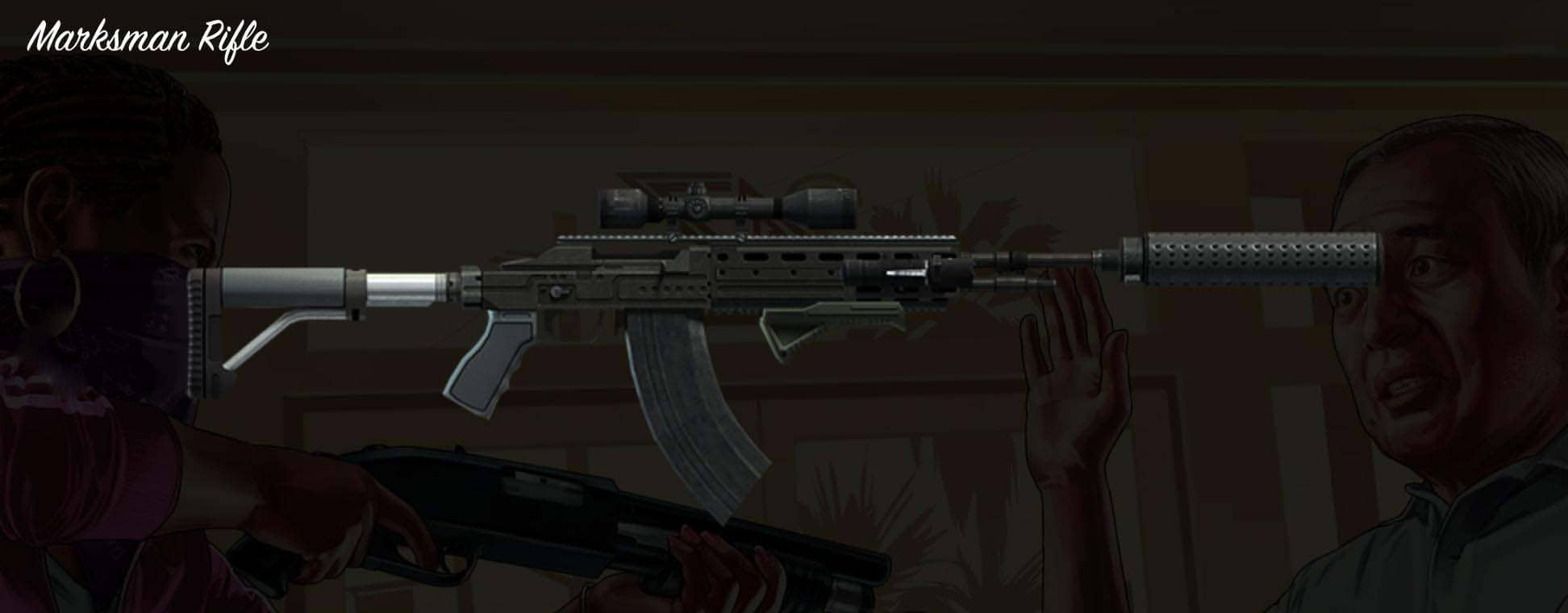 Marksman Rifle از بهترین سلاح های بازی GTA V (جی تی ای وی)